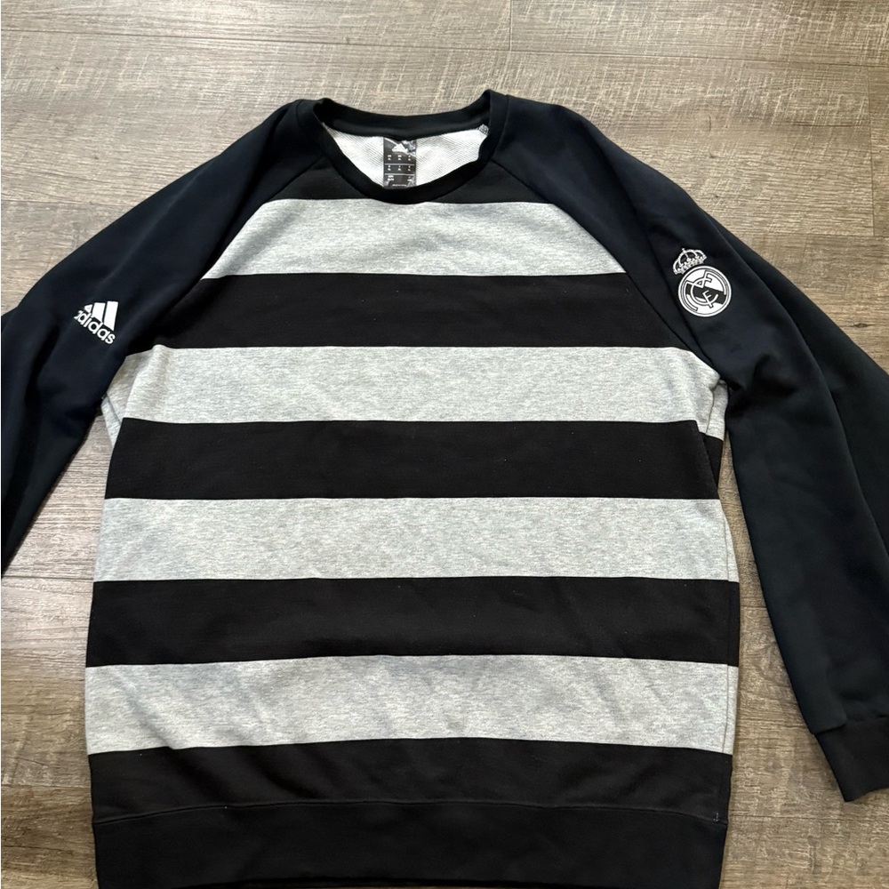 Real Madrid Adidas Football Jacket 2015/2016 Size XL Spain Camiseta Long Sleeve